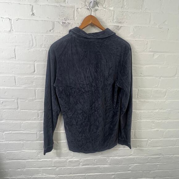 Marine Layer Women's Pullover Sweater Long Sleeve Collared Neck Black M - Picture 2 of 4